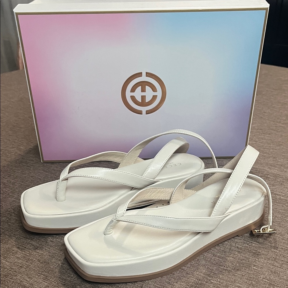 Anthropologie Ivory Sandals